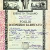 Foglio di congedo Esercito (1/2)