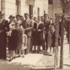 Corteo nuziale, piazza Marconi